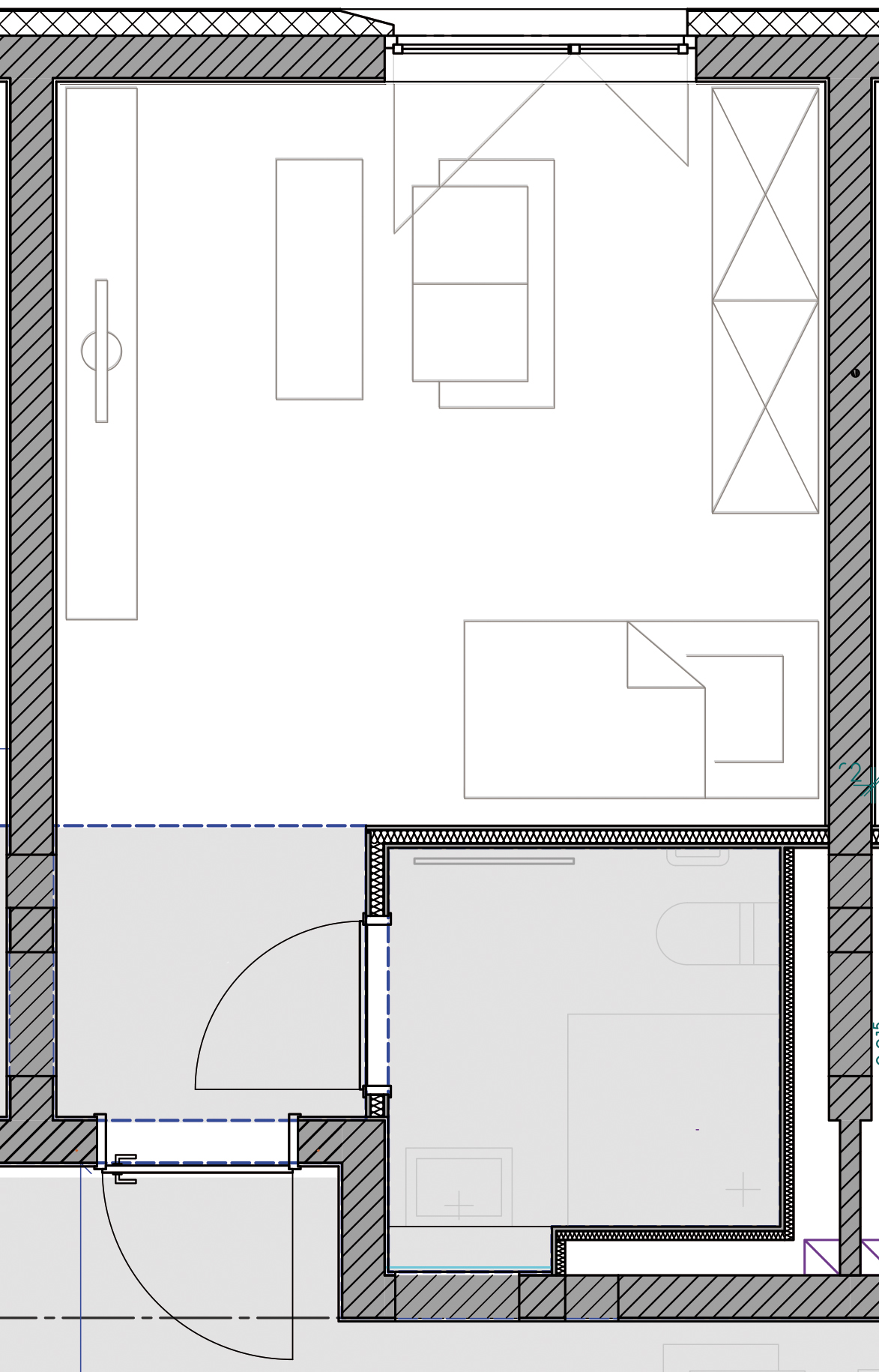 Beispielgrundriss für ein WG-Apartment